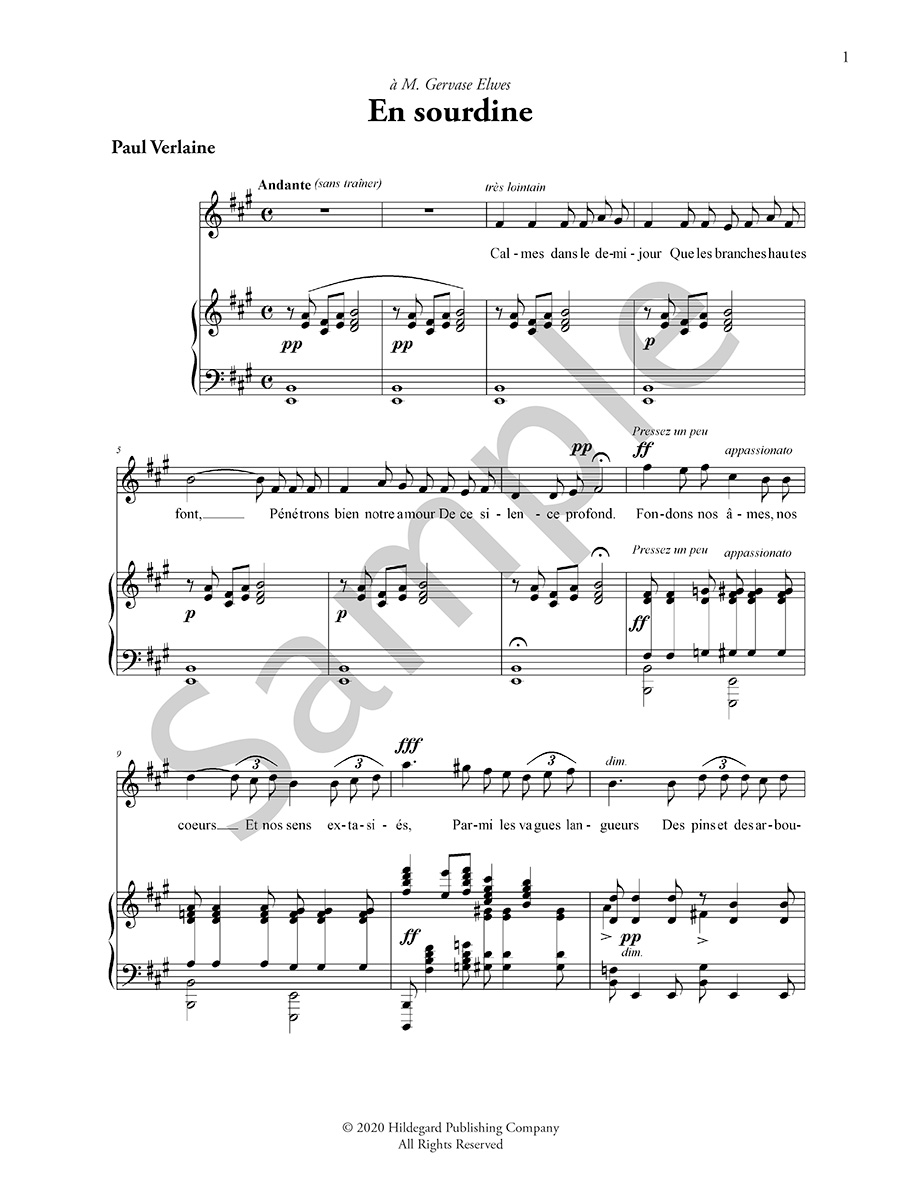 Hildegard Collected Songs Poldowski vol.1 noty digitální