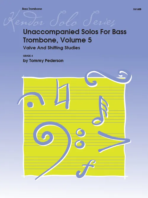 Kendor Music Unaccompanied Solos For Bass Trombone Volume 5 noty etudy