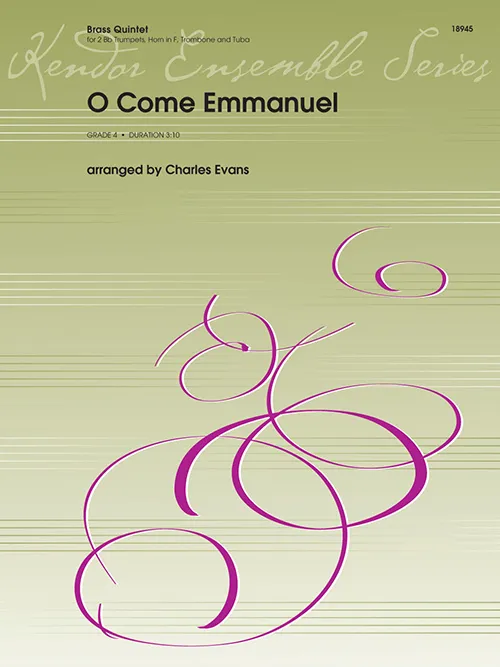 Kendor Music O Come Emmanuel partitura žestě adventní