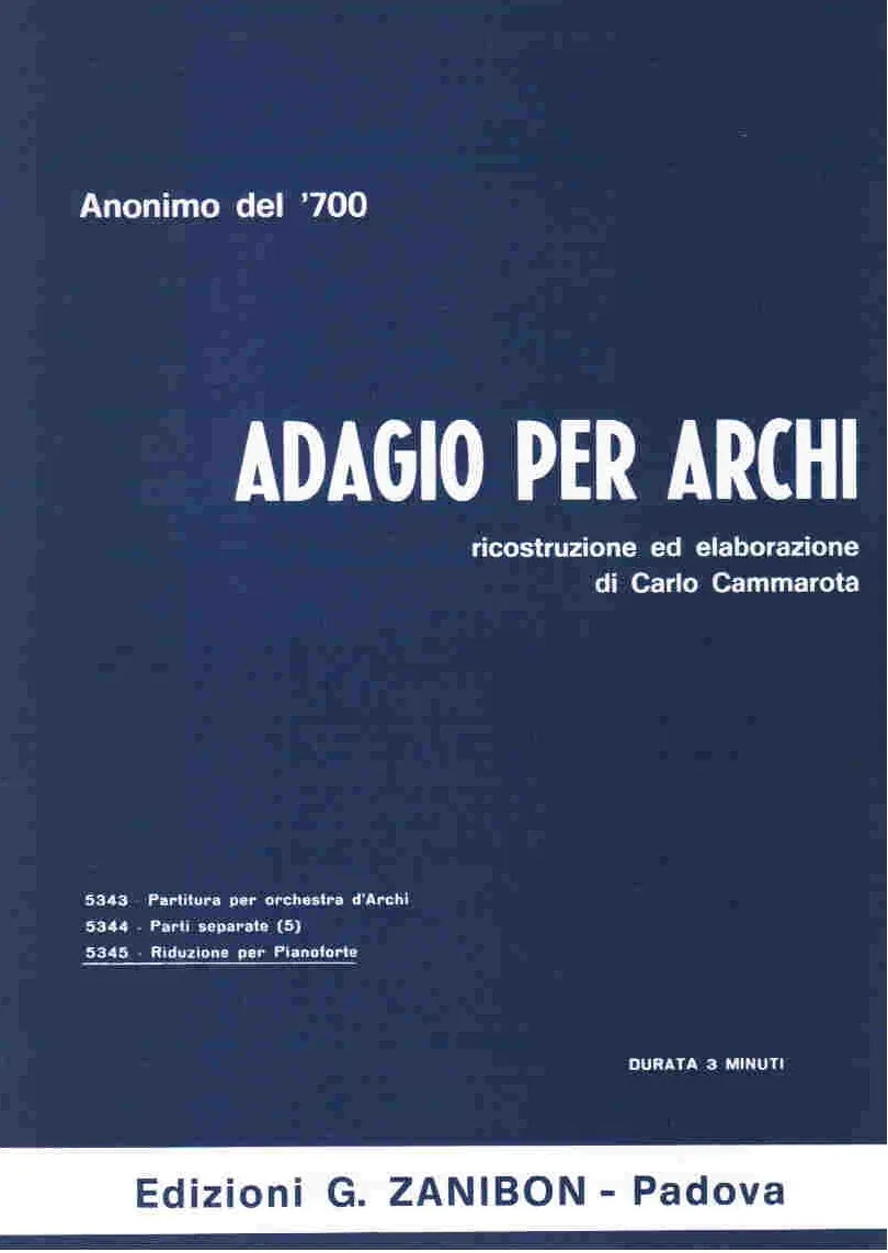 Armelin Musica Adagio per archi noty pro smyčce