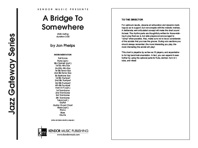 Kendor Music Bridge to Somewhere noty full score swing