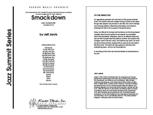 Kendor Music Smackdown partitura Full Score shuffle