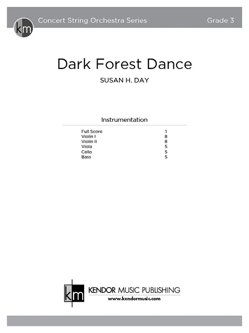 Kendor Music Dark Forest Dance partitura E moll smyčce