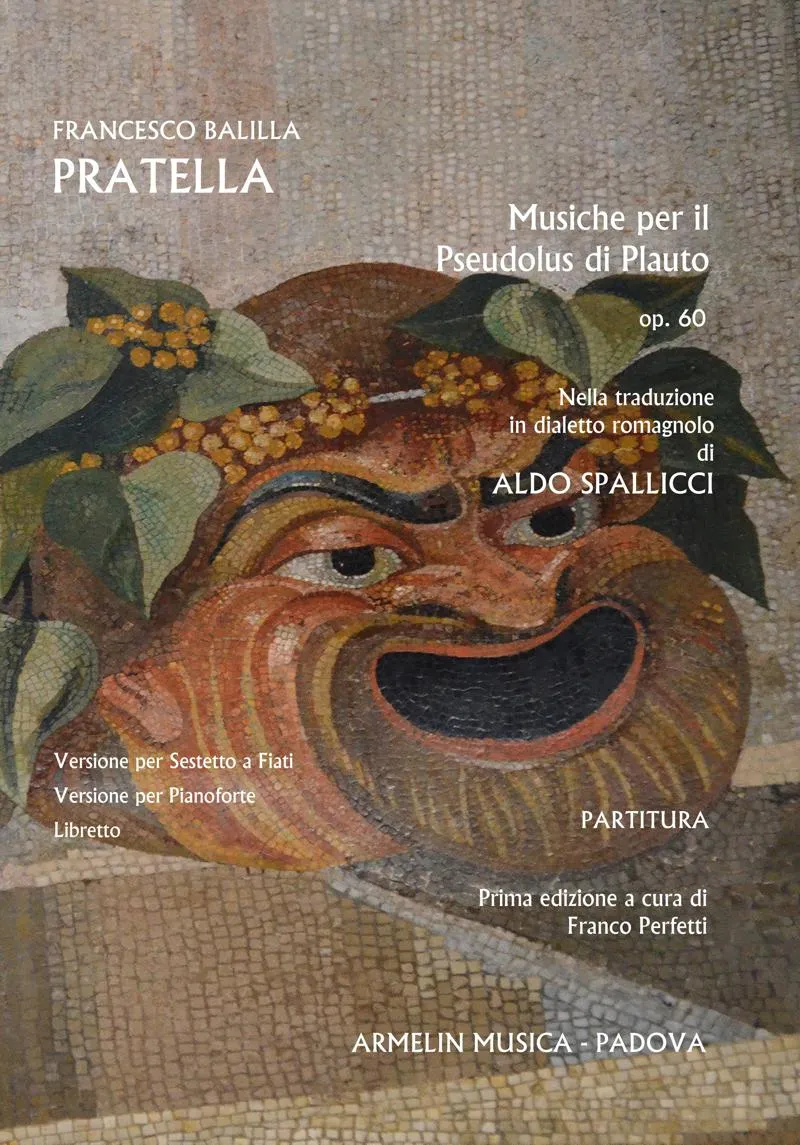 Armelin Musica Musiche per il Pseudolus op. 60 partitura