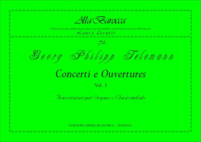 Armelin Musica Concerti e Ouvertures vol. 3 noty sbírka