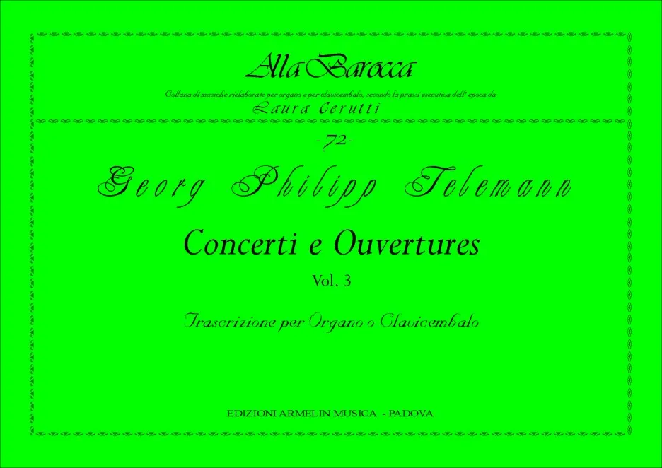 Armelin Musica Concerti e Ouvertures vol. 3 noty sbírka