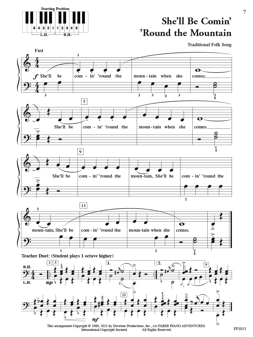 Faber PlayTime Piano Favorites noty pro klavír level 1