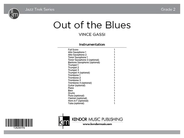 Kendor Music Out of the Blues partitura Full Score blues