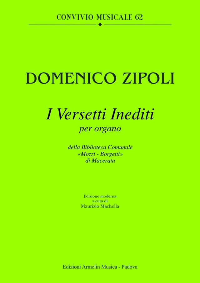 Armelin Musica Versetti inediti per organo di Macerata noty