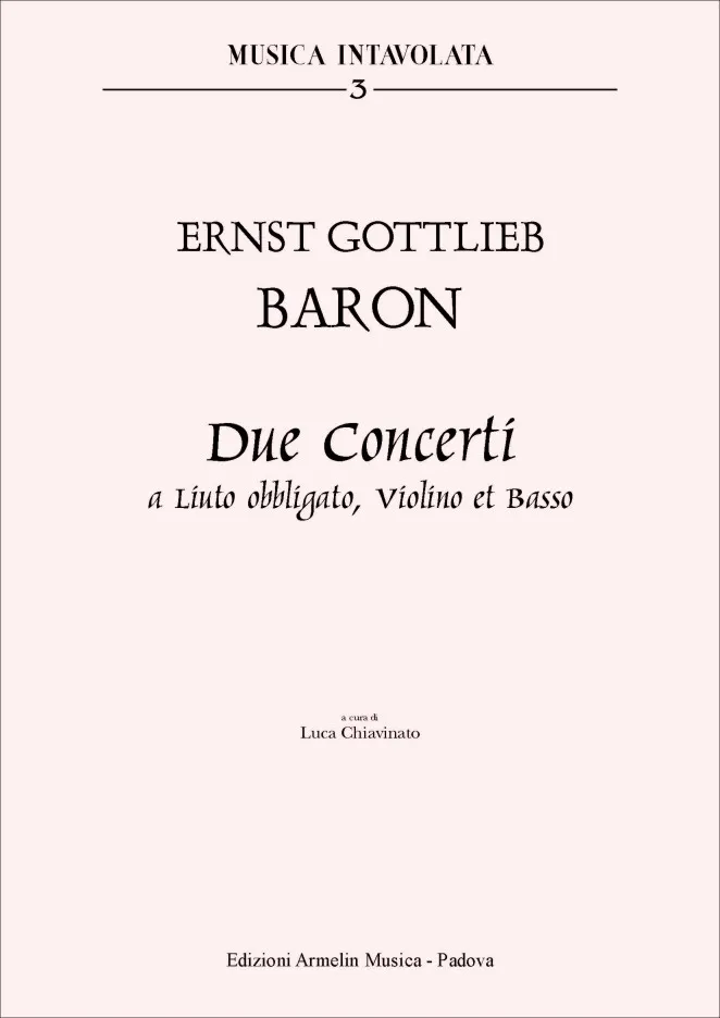 Armelin Musica 2 Concerti pe Liuto Violino e Basso noty