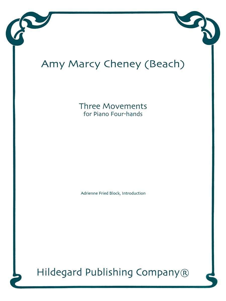 Hildegard Publishing Company Three Movements Amy Beach noty čtyřručně