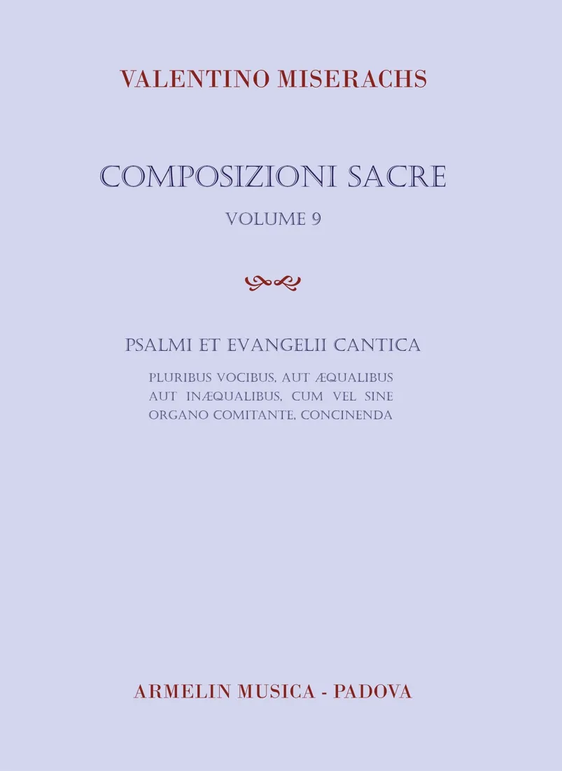 Armelin Musica Composizioni Sacre 9 noty pro sbor a varhany