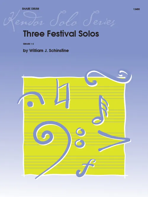 Kendor Music Three Festival Solos soutěžní noty sada 3 kusů