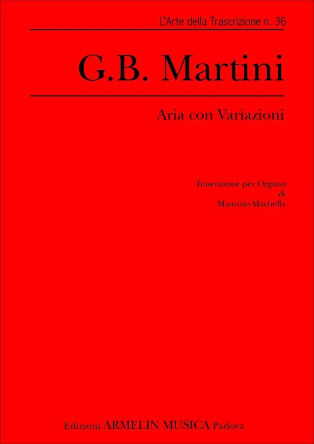 Armelin Musica Aria con variazioni noty pro varhany
