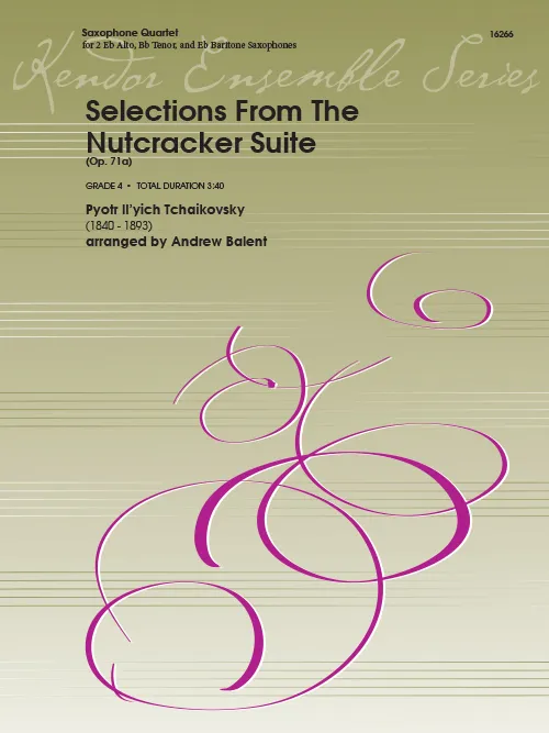 Kendor Music Selections From The Nutcracker Suite noty pro saxkvartet