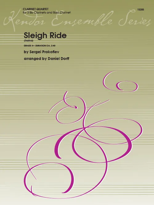 Kendor Music Sleigh Ride noty pro klarinetový kvartet