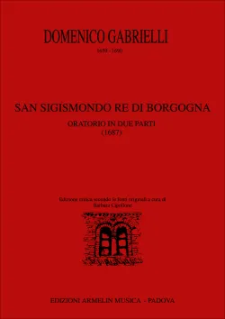 Armelin Musica San Sigismondo re di Borgogna vokální noty