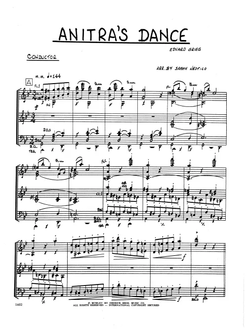 Kendor Music Anitra's Dance partitura swing