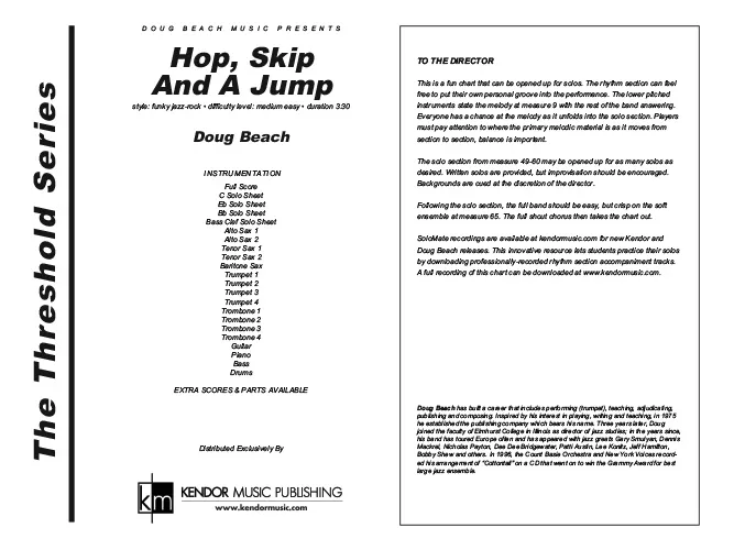 Kendor Music Hop Skip And A Jump partitura funk pro kapelu