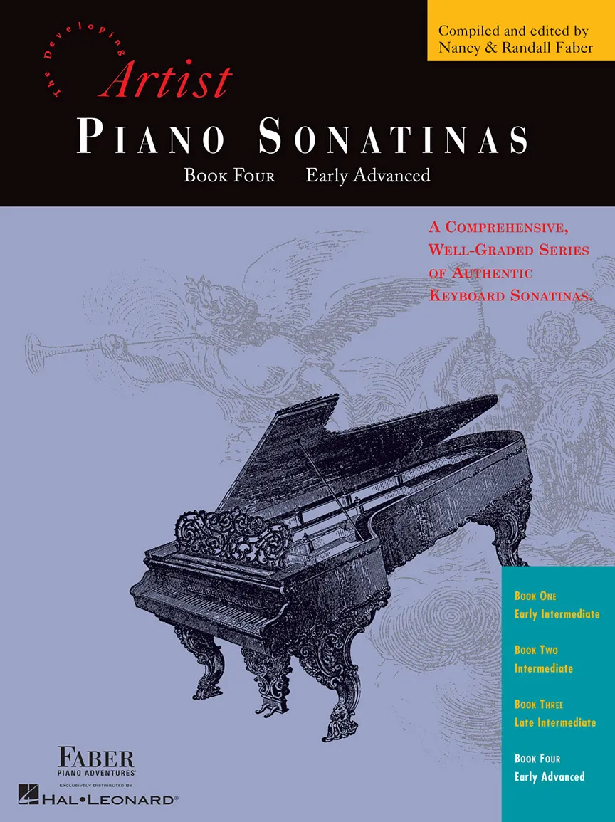 Faber Piano Adventures Piano Sonatinas Book 4 noty pro klavír