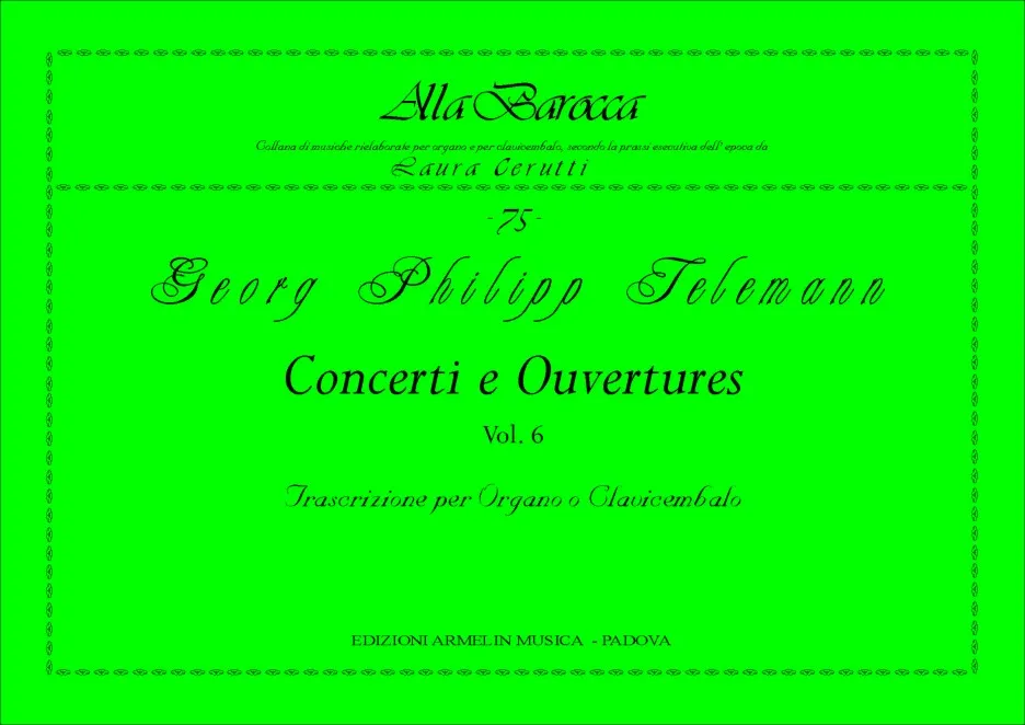 Armelin Musica Concerti e Ouvertures vol. 6 noty partitura