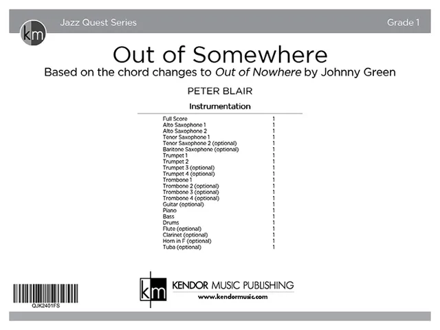 Kendor Music Out of Somewhere noty full score swing