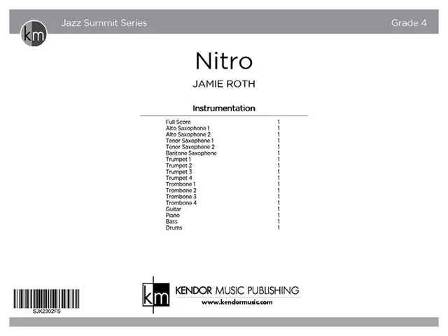 Kendor Music Nitro partitura Full Score funk rock