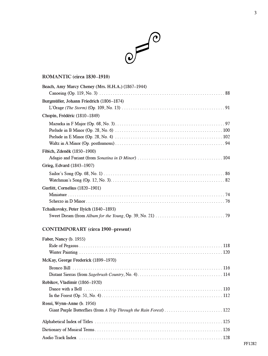 Faber Piano Literature Book 4 noty pro klavír pokročilé