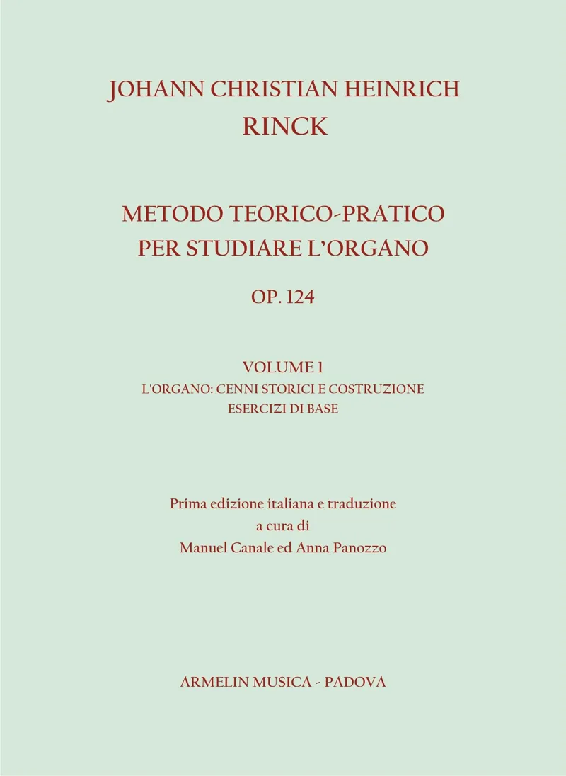 Armelin Musica Metodo teorico-pratico per studiare l'organo op.124 vol.1 škola