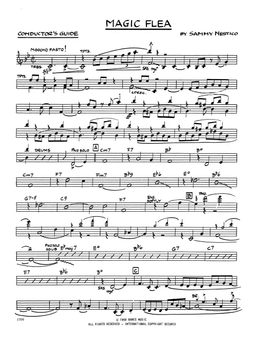 Kendor Music Magic Flea Condensed Score partitura swing