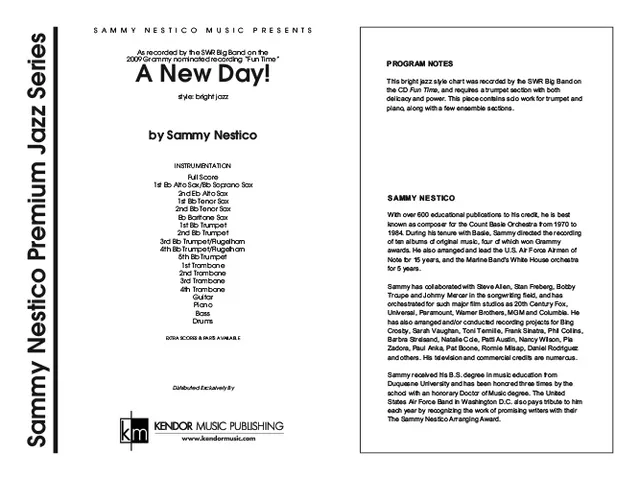 Kendor Music A New Day! Full Score noty pro big band