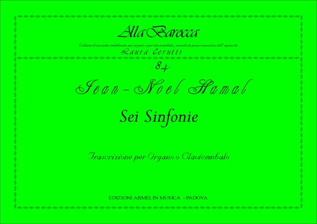 Armelin Musica 6 Sinfonie noty pro varhany soubor skladeb