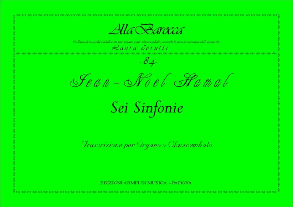 Armelin Musica 6 Sinfonie noty pro varhany soubor skladeb