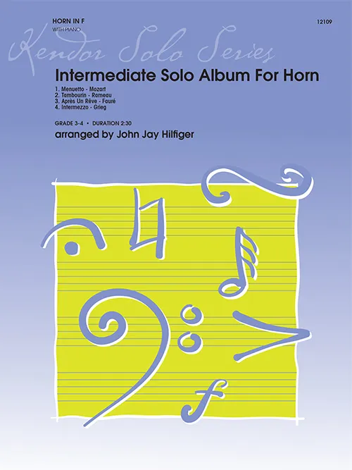 Kendor Music Intermediate Solo Album For Horn noty roh