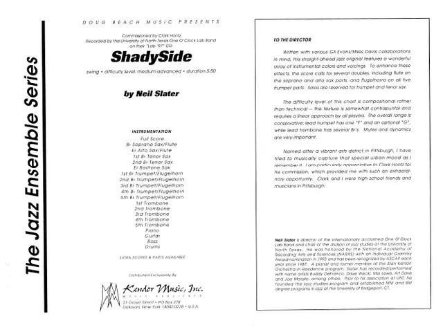 Kendor Music Shadyside partitura Full Score Swing