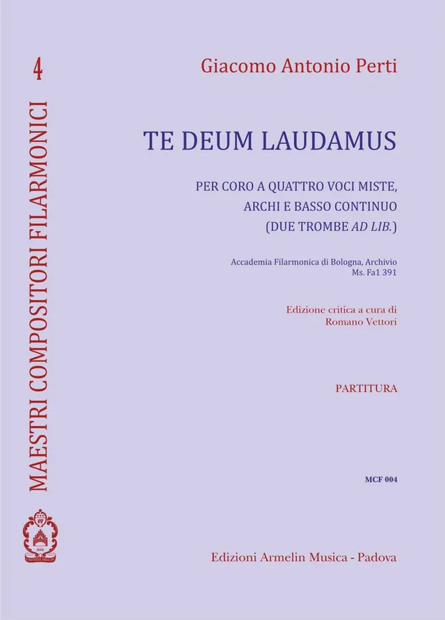 Armelin Musica Te Deum laudamus noty pro sbor