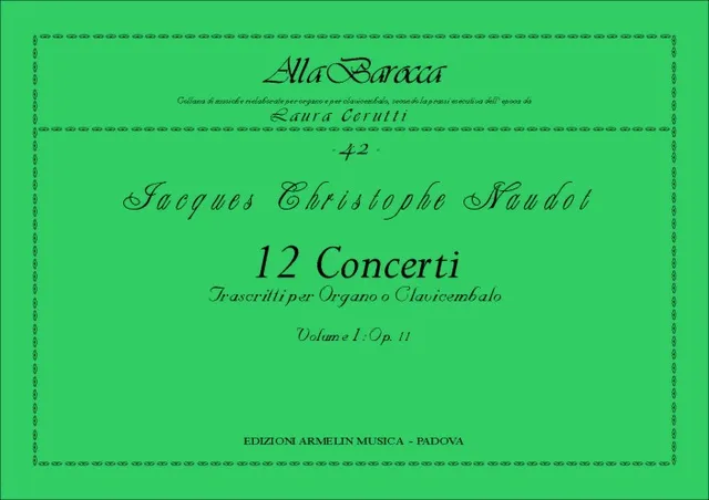 Armelin Musica 12 concerti vol. 1 noty tištěné vydání