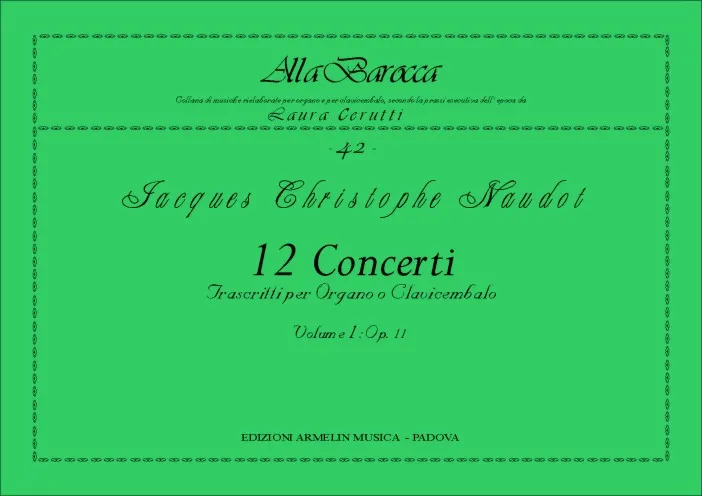 Armelin Musica 12 concerti vol. 1 noty tištěné vydání