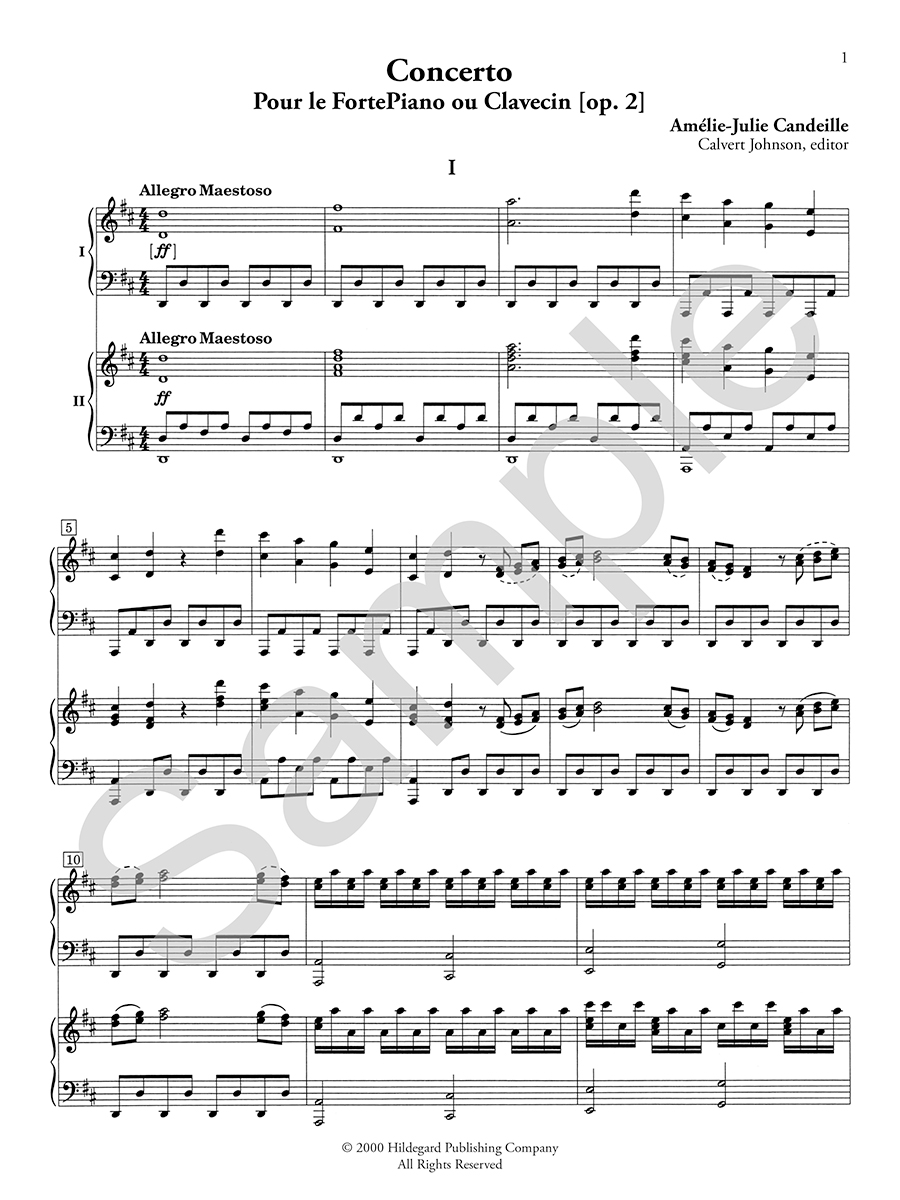 Hildegard Publishing Company Concerto op. 2 noty pro dva klavíry