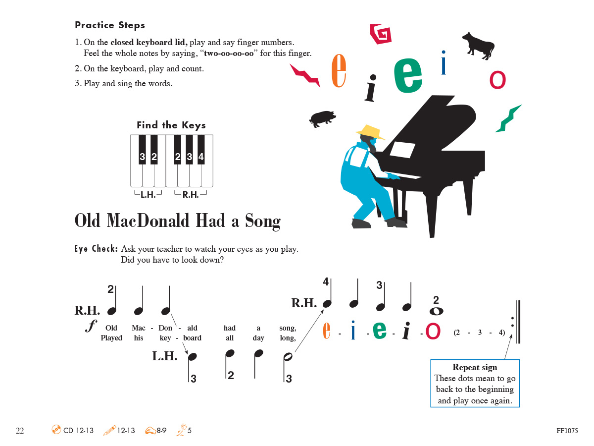 Faber Piano Adventures Primer Lesson Book 2nd Edition noty