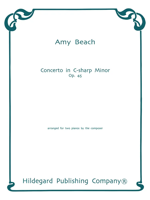 Hildegard Publishing Company Piano Concerto Op. 45 Beach noty 2 klavíry
