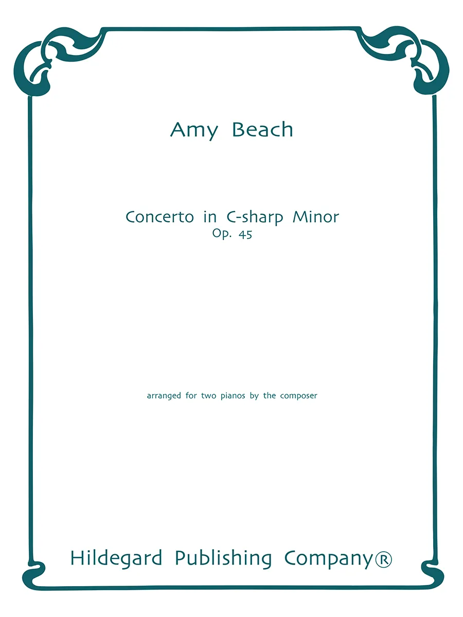 Hildegard Publishing Company Piano Concerto Op. 45 Beach noty 2 klavíry
