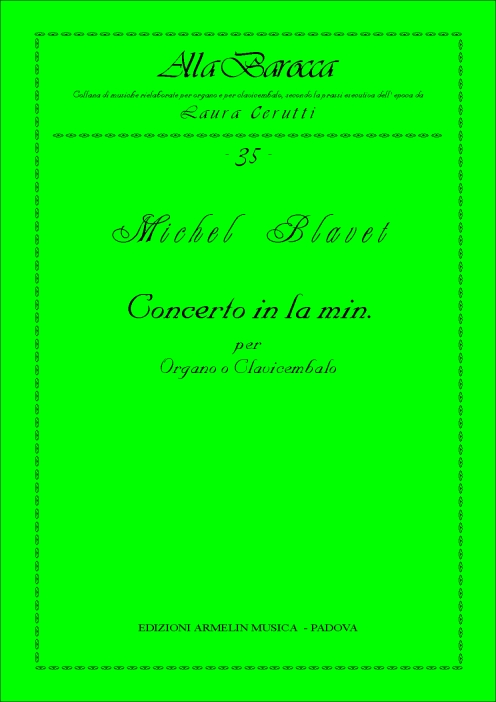 Armelin Musica Concerto in La minore noty ověřené vydání
