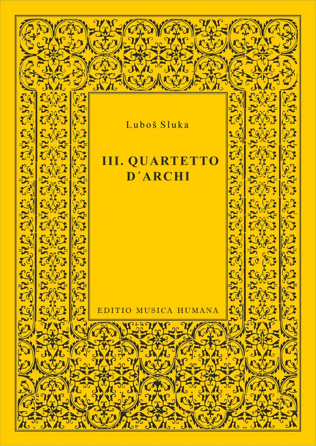Editio Musica Humana III. Quartetto partitura smyčce