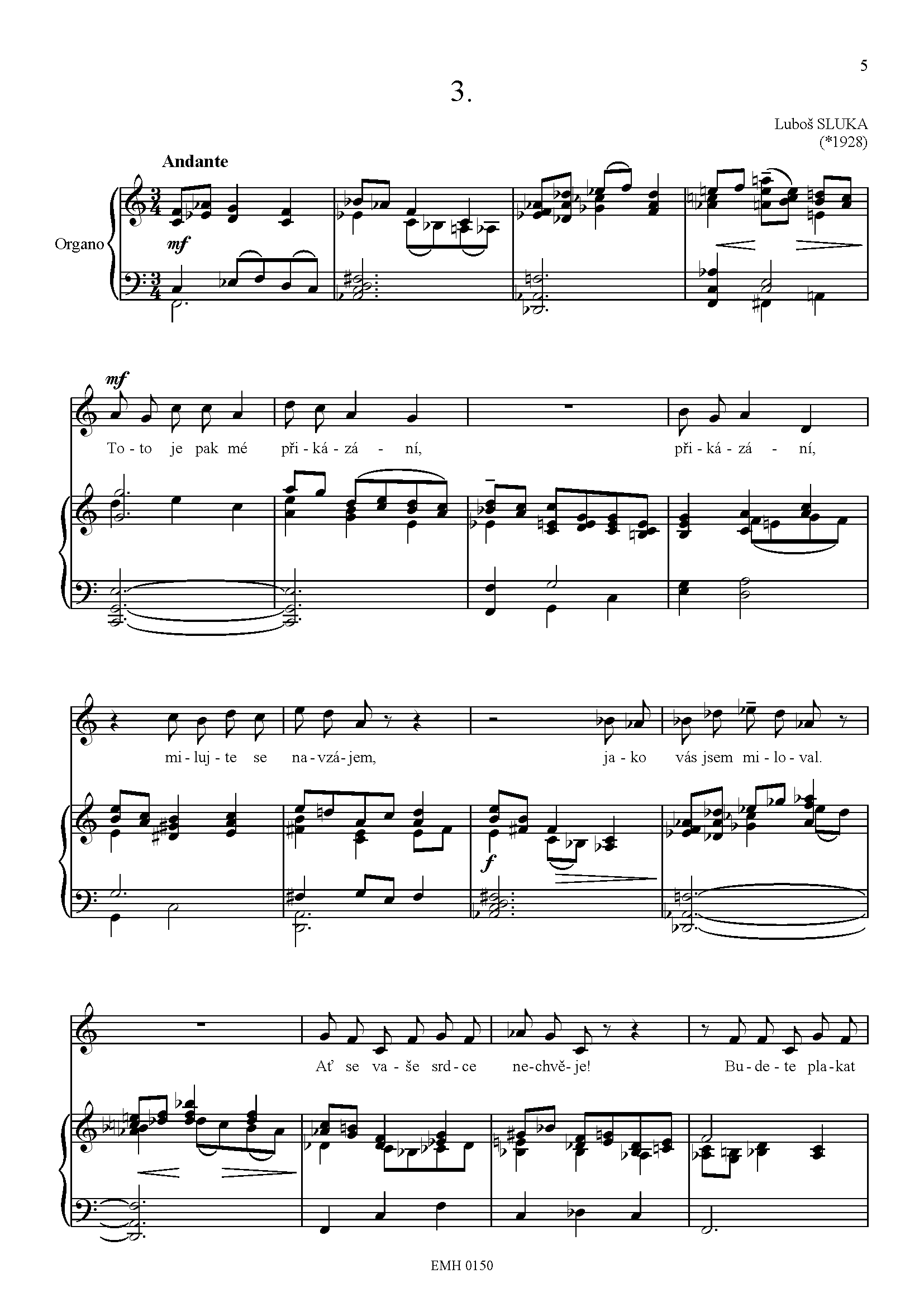 Editio Musica Humana Biblické písně noty hlas varhany 12 stran