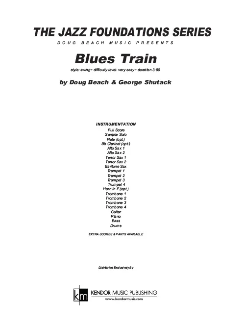 Kendor Music Blues Train partitura swing blues