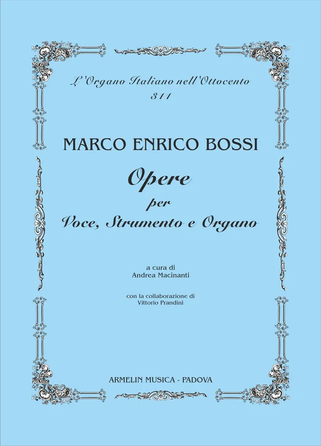 Armelin Musica Opere per voce strumento e organo noty