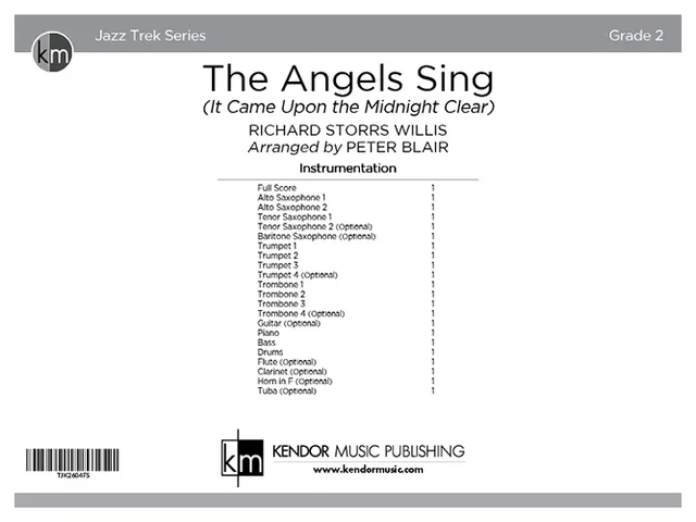 Kendor Music The Angels Sing partitura koleda