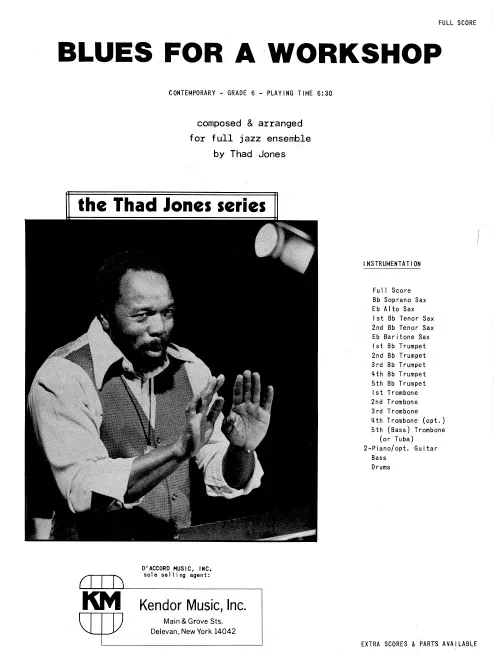 Kendor Music Blues For A Workshop partitura blues