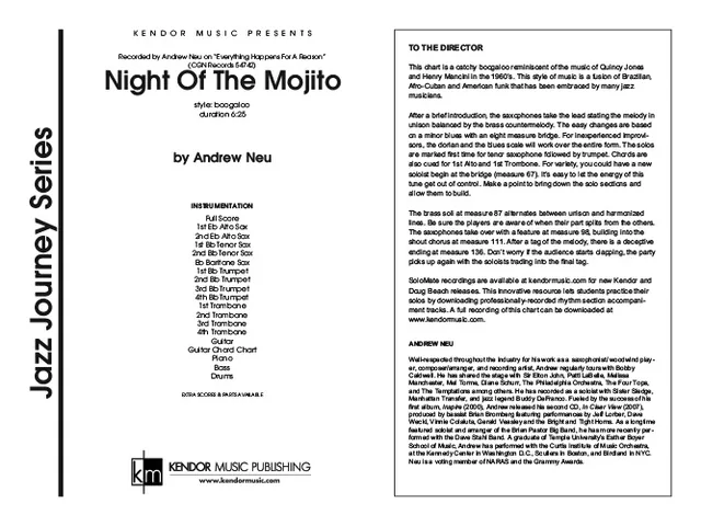 Kendor Music Night Of The Mojito partitura Full Score